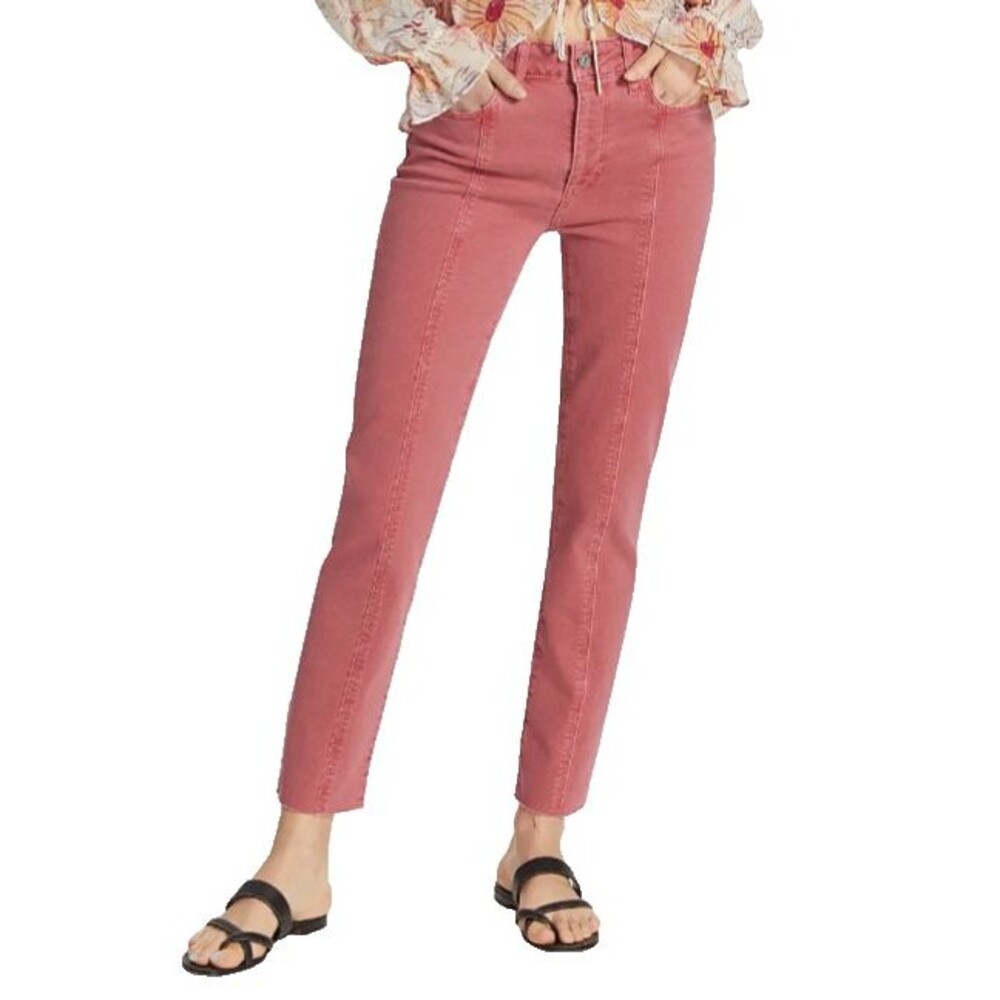 Paige Women’s Cindy Seamed Straight Leg Jeans size 27 NWT Vintage Sweet Rose